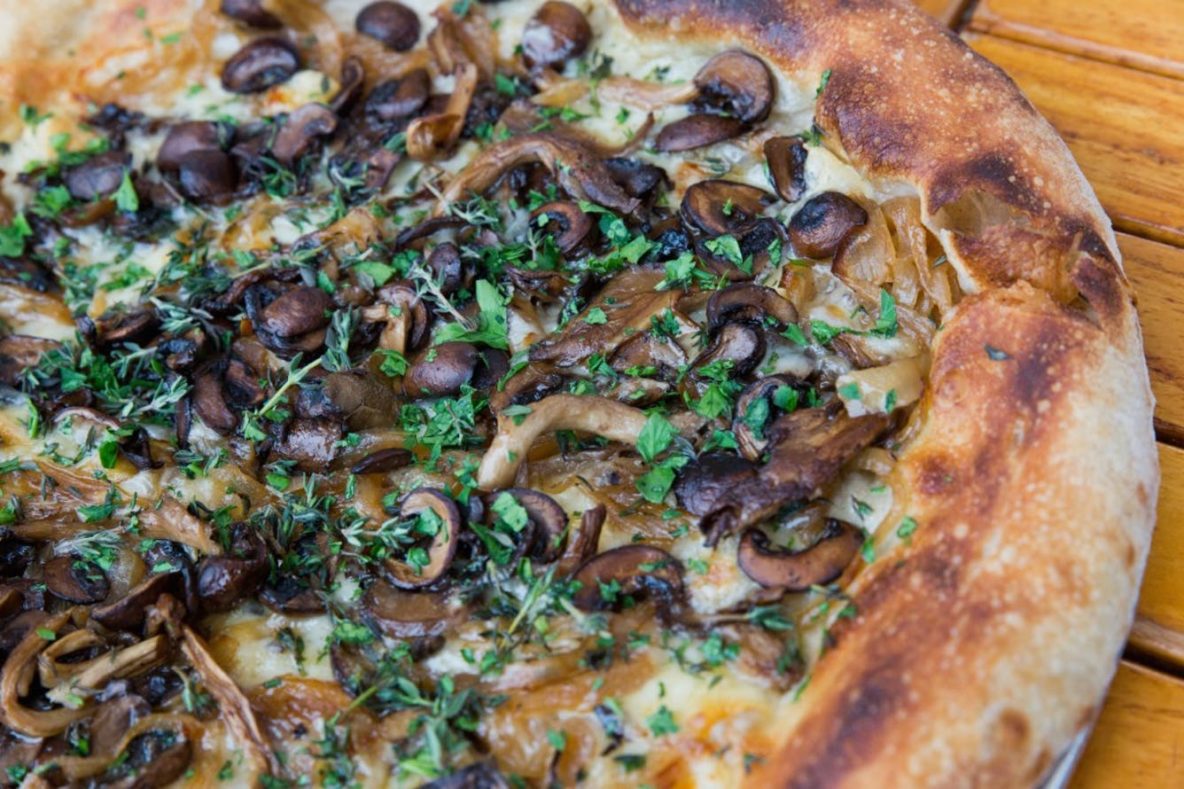 mushroom pizza