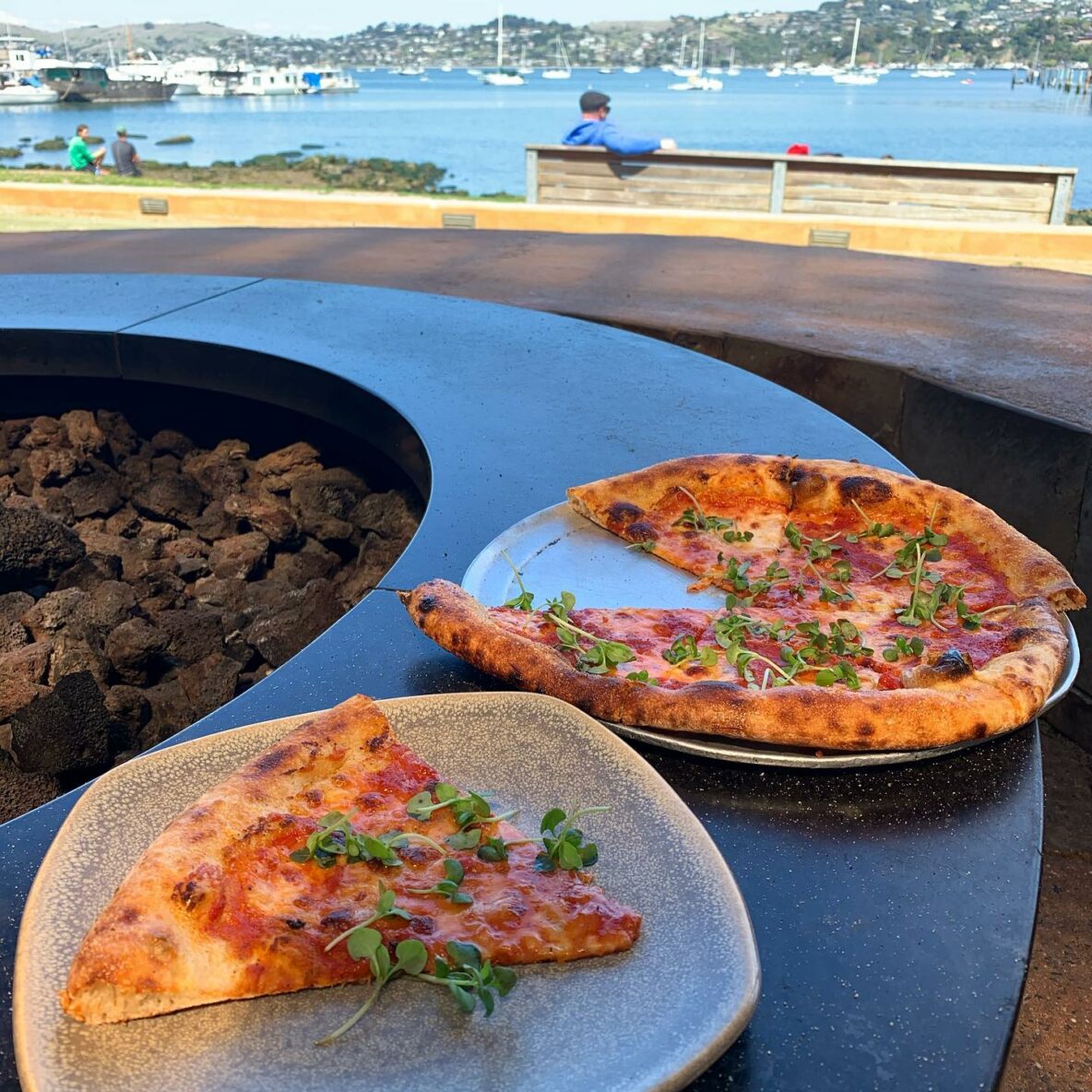 Pizza on the water front